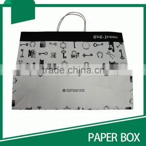 100% RECYCLABLE PAPER BAG FOR GARMENTS WITH HANDLE thumbnail-4