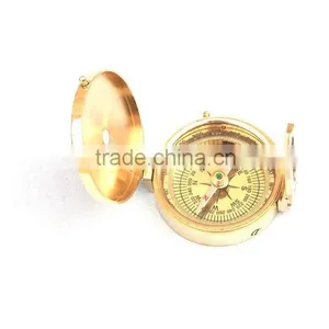 Beautiful Brass Gift Compass- Solid Brass Military Compass - 13432 thumbnail-3