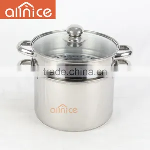 American Pasta Cooking Pot Stainless Steel Steamer Kitchen Pot thumbnail-2