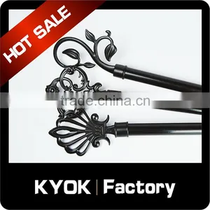 KYOK High Quality Cheapest Black Curtain Rod Set thumbnail-3