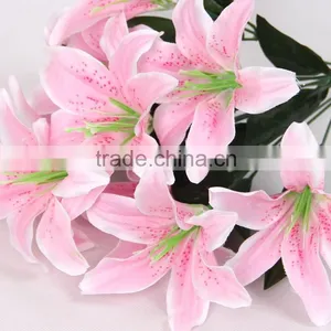 Supply High Quality Oriental White 10 Heads Lily thumbnail-4