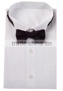 Hot Sale 100% Cotton Men's Shirt WIth Bow Tie thumbnail-1