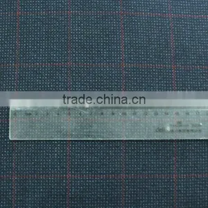 Worsted Wool Fabric in Stock With Red Checks Design thumbnail-1