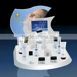 Elegent White Acrylic Cosmetic Display Stand thumbnail-1