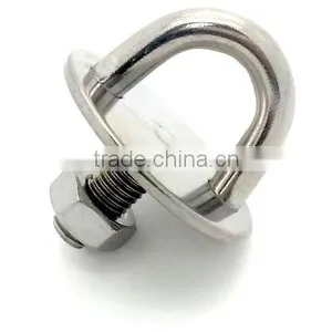 6mm Stainless Steel Round Eye Plate With Threaded Stud thumbnail-1