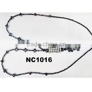 Black Crystal Necklace Crystal Jewelry Wholesale thumbnail-1
