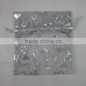 HOT SALE Silk Screen Printing Red Wedding Organza Bag thumbnail-5