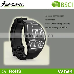 Bluetooth ce Rohs Smart Watch With Curved E-ink Touch Screen Fitness Watch thumbnail-3