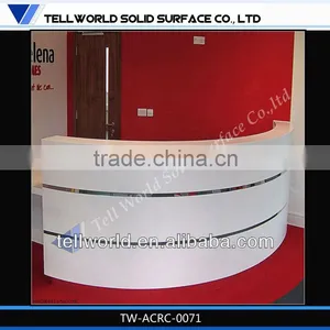 S Shape Bar Counter Grey Color for Lobby thumbnail-4