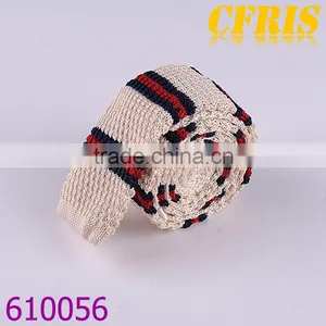 Cotton Knitted Neckties,Hand Knitted Ties,Strip Neckties thumbnail-5