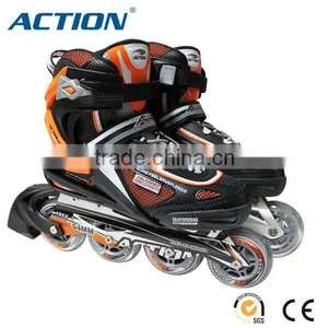 Aluminum Frame Professional Roller Skates Outdoor Sports Shoes Flashing Roller Inline Skates Shoes Professional OEM Acceptable thumbnail-1