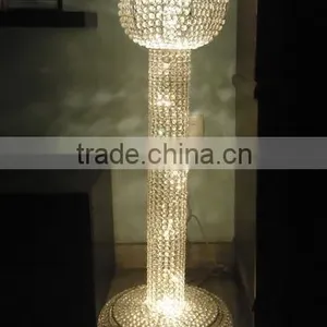 Crystal Pillar Candle Holders thumbnail-1