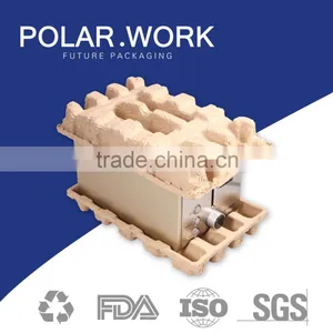 Paper Pulp Tray Biodegradable Paper Pulp Tray/Pulp Industrial Tray thumbnail-1