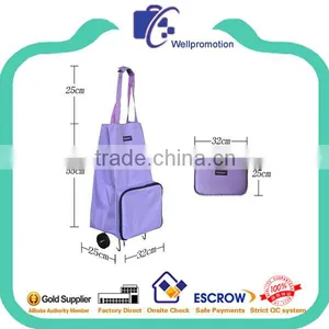 Lightweight Polyester Folding Shopping Trolley Bag thumbnail-1