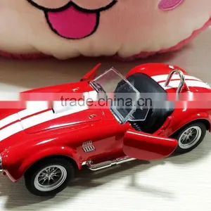 Die Cast Car 1 32 Scale Alloy Model Car Shelby Cobra With Light Sounds Wholesale Diecast Cars Custom Logo thumbnail-1