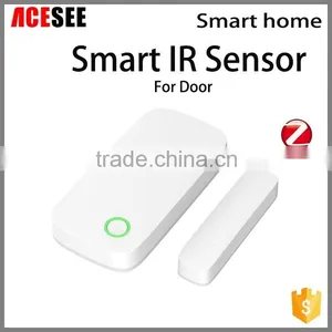 ZigBee Wireless Multi-function Automatic Magnetic Door Contact Sensor Alarm Sensor for Intruder Alarm thumbnail-1