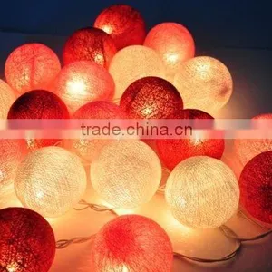 Home Decoration Outdoor E27 Lamp Holder Light String Cotton String Light Balls thumbnail-5