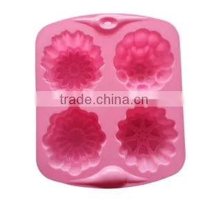 Baking Tools Flower Shaped Silicon Molds Cake Decorating thumbnail-2