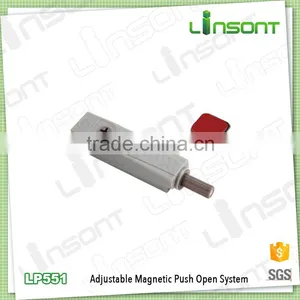 New Style Plastic Magnetic Push Open Damper Furniture Hardware for Cabinet Door thumbnail-1