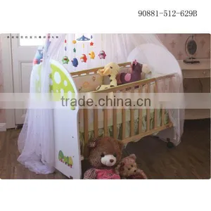 Wooden Bed New Born Baby Bed Wooden Baby Bed 90881-512-629B thumbnail-1