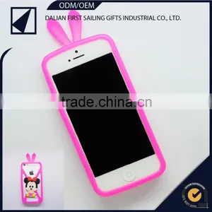 Fashion Design Silicone Rubber Lovely 3D Phone Skin Case Cover for IPhone 4 4s 5 5s thumbnail-2