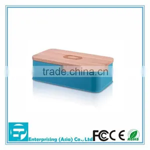 Household Plain Wooden Designer Bread Bin thumbnail-1