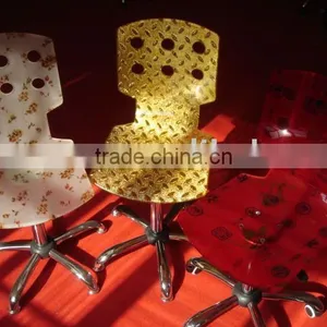 Acrylic Chair With Cloth In the Acrylic Material thumbnail-1
