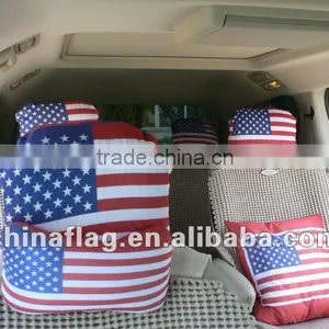 Fashion Car Custom USA 10x14"/14"x14"/16x16"Jacquard , Appliqued ,Sublimated Cushion thumbnail-1