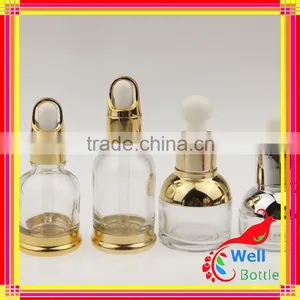 Aluminum Cover Oblique Shoulder Essential Oil Dropper Cap Glass Bottles Wholesale China Manufacturer GSB-0019R thumbnail-5