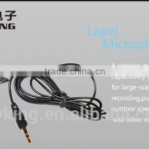 Clip-on Style Conference Microphone Used Lapel Microphone , Omni-directional Electret Condenser Stereo 3.5mm Microphone thumbnail-3