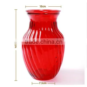 Glass Flower Vase With Different Spraying Colors thumbnail-3