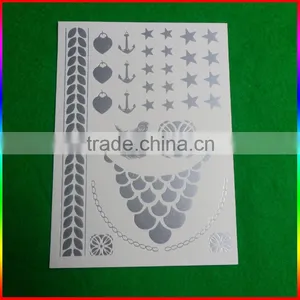 Metallic Silver Necklace Tattoo/flash Tattoos thumbnail-1