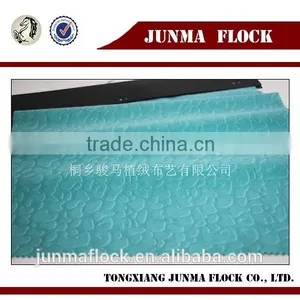 Blue Spots Pattern Manufacturer China Supplier Flocking Textile Printing Fabric for Sofa Cushion thumbnail-2