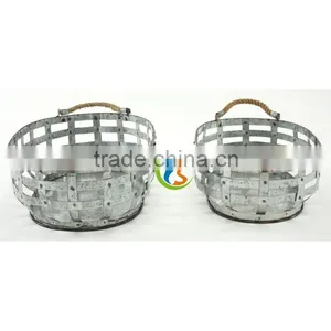 Hot Sale 2 Piece Set Metal Basket thumbnail-2
