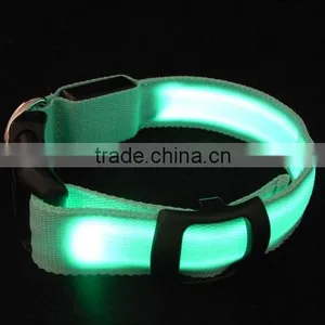 Wholesale LED Luminous Nylon Pet Dog Collar PT208 thumbnail-6