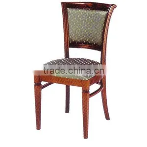 Modern Wooden Chair Dining Chair Restaurant Chair Fabric Chair thumbnail-1