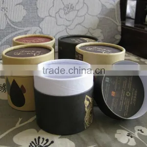 Paper Cardboard Strong Tube for Tea Packaging With Lid thumbnail-1