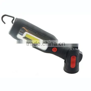 3W COB+3W LED Plastic Rechargeable Working Light Car Charger Flashlight Lamp thumbnail-2