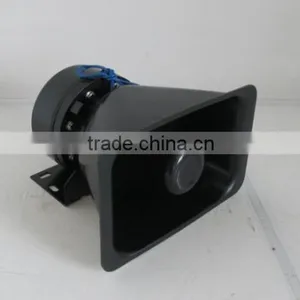 Black Police 12V Powerful Aluminum Speaker Horn thumbnail-5