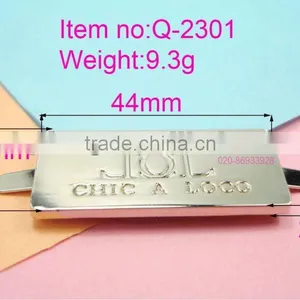 Wholesale Fashion Leather Luggage Metal Logo Q-2301 thumbnail-1
