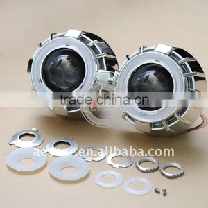 2014 HID Wholesale Price! AES Dual Angel Eye Hid Bi-xenon Projector Lens Kit,h1 Bulb for Xenon Headlight H4 H7 thumbnail-1