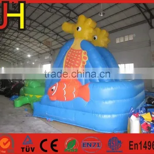 Hot Sale Inflatable Pool Side, Ocean Theme Turtle Bounce House, Pool Water Slide thumbnail-5