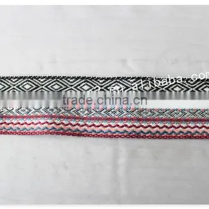 Newest Design 4cm Width Yarn Dyed Ethnic Polyester Bias Tape Wholesale thumbnail-2