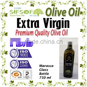 Extra Virgin Olive Oil.1st Cold Press Olive Oil. Extra Virgin Olive Oil With ISO9001 Certification. 750 ml Marasca Bottle thumbnail-1