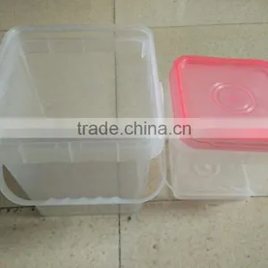 Factory Direct Supply Plastic Square Bucket 5 L Clear Plastic Square Pail Food Grade Transparent Square Bucket With Lid thumbnail-4
