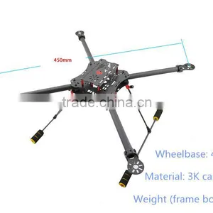 Professional 450mm Carbon Fiber Frame for 4-rotors RC Quadcopter Frame Bod/FPV Quad Copter Frame With 45mm Quadcopter Body Shell thumbnail-2
