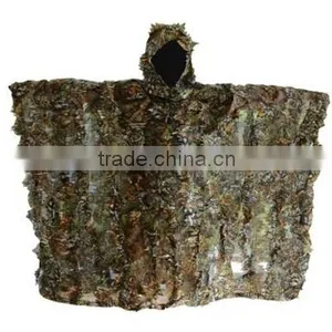 Woodland Camouflage Ghillie Poncho thumbnail-1
