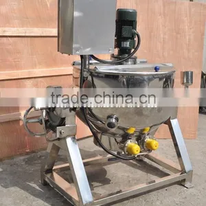 Zhejiang 50 Liters Electric Stainless Steel Homogenizing Double Jacketed Blending Kettle for Fondant in Confectionery Industry thumbnail-5
