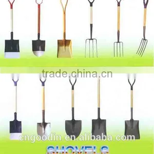 SHOVEL WITH BLACK STEEL HANDLE FARMING TOOL thumbnail-2
