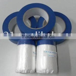 Blue Paper Taped Masking Film for Outdoor Use thumbnail-1